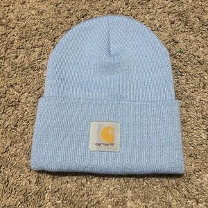 Light blue carhartt beanie